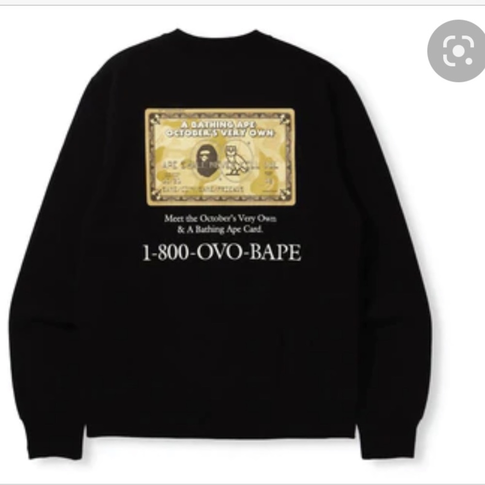 OVO X BAPE CREWNECK